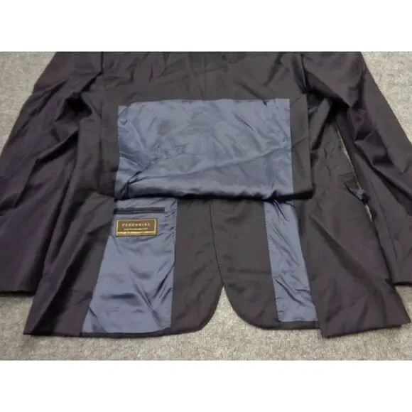 SUITSUPPLY Blazer Mens 42R Navy Blue Vitale Barberis Canonico Wool Surgeon Cuffs